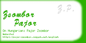 zsombor pajor business card